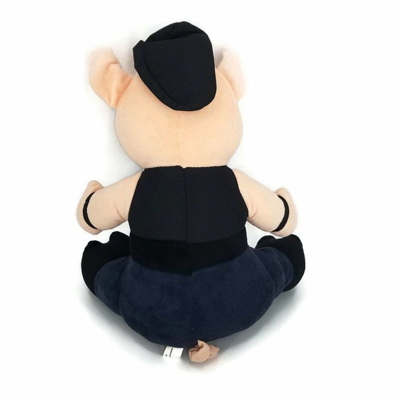 National Entertainment Network Born Free Ride Free Plush Pig w/ Hat Jumpsuit 14" - Picture 5 of 8